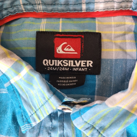 24m button down short sleeve quicksilver - Picture 2 of 5